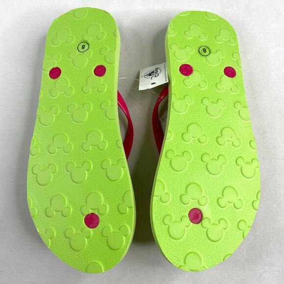 NWT Disney Parks Tropical Fruit Hidden Mickey Flip Flops - Picture 5 of 5